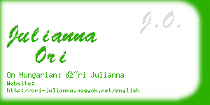 julianna ori business card